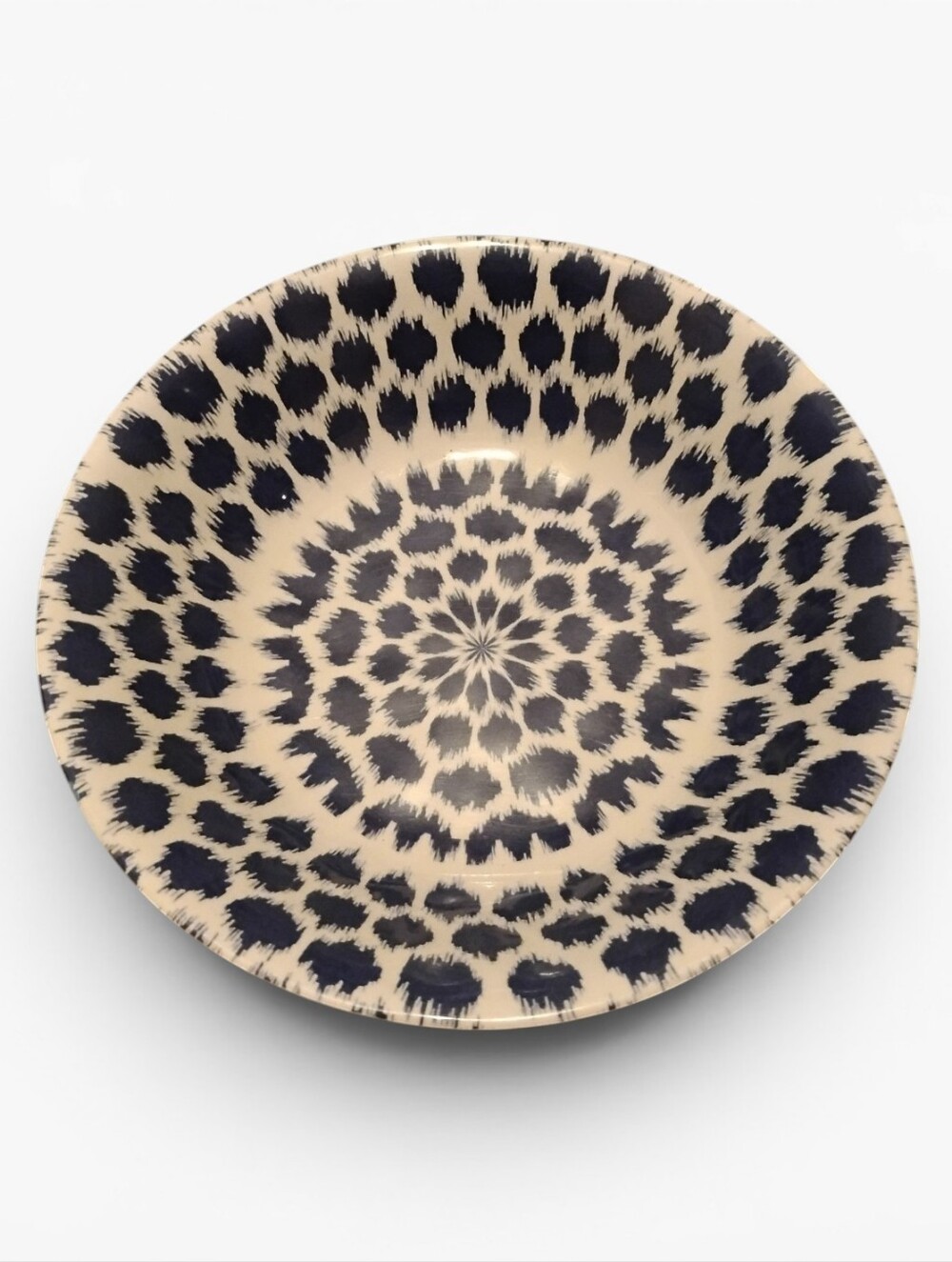 Waverly Tilt & Twirl Bowl Blue White Floral Melamine